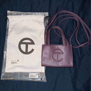 Telfar Mini Shopping Bag Bag in Eggplant Purple